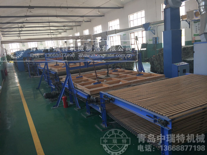 Full automatic production line grinding quilt